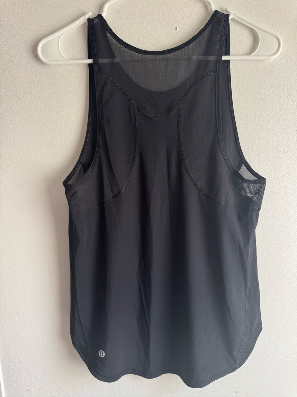 Lululemon Black Mesh-Back Athletic Tank Top